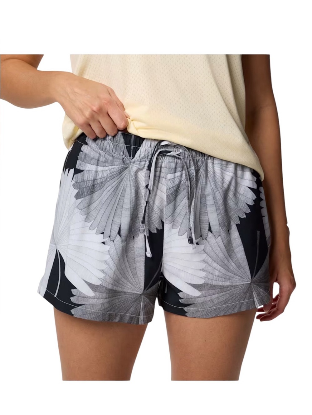 Columbia Bogata Bay II Print Shorts for Ladies - White Rays - XLL